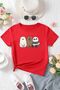 Children's Bears Printed Cotton T-shirt