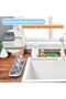 Kitchen Double Layer Sink Sponge Tray,2-Piece Multi-Function Draining Soap Dish and Sponge Holder with Detachable Drain Tray,Grey - 4