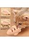 Interactive Fish-Shaped Cat Ball Toy,Food Leaking and Teething Silicone Toy for Cats,Pack of 3 - 4