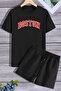 Boston Shorts T-shirt Tracksuit Set