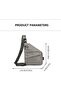 Men's Anti-Theft Shoulder Sling Bag,Waterproof Oxford Cloth Crossbody Travel Bag,Adjustable Strap,One Size - 5
