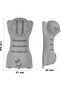 Cute Gray Cat Cartoon Animal Wrist Rest Pad,Ergonomic Memory Foam Support for Office and Laptop - 2