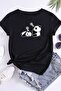 Unisex Sleepy Panda Printed Design T-shirt
