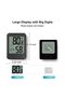 Digital Indoor Thermometer and Hygrometer,High Precision Temperature and Humidity Monitor for Home,Baby Room,Office,and Greenhouse,Wall Mount,Black - 3