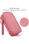 Electronics Accessories Organizer Pouch,Portable Travel Cable Bag for Chargers,Flash Drives and Cords,Pink - 3