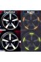 Car Reflective Self-Adhesive Wheel Rim Stickers,Waterproof Tire Stripe Decals for Motorcycles and Bicycles,20 Pieces - 5