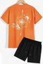 Compass Shorts T-shirt Tracksuit Set