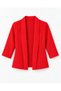 Women Shawl Collar Short Blazer Jacket Curled Sleeve Office and Casual - 6