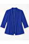Women Shawl Collar Short Blazer Jacket Curled Sleeve Office and Casual - 6