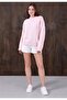 Pink Oversize Crew Neck Women's Knitwear Sweater - 6