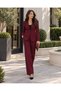 Women's Jacket and Wide-Leg Pants Two-Piece Set for Office and Events - 5
