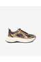 Women's Bronze Genuine Leather Sports Shoes 5K2Sa34401