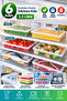 6 Pieces Leak-Proof, Air-Proof Deep Freezer Storage Container Set 2,3 Lt Transparent - Refrigerator Organizer -Dipfreeze - 2