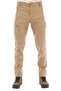 Men's Tactical Outdoor Waterproof Dark Beige Softshell Trousers with Fleece Inside