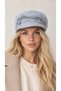 Women's Plush Soft Textured Cap - Angora with Fleece Inside - 5