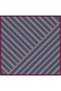 Petrol Geometric Pattern 100% Twill Silk Scarf 4405-02 - 3