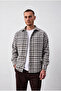 Fergus Relaxed Fit Cotton Block Check Lumberjack Men's Shirt - Smoked - 2