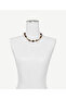 Natural Stone and Lava Stone Row Necklace - 3