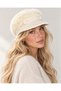 Women's Plush Soft Textured Cap - Angora with Fleece Inside - 5
