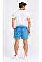 Men's Blue Stripe Patterned Multi-Purpose Athlete's Swim Shorts, Pool Shorts, Running Sports Shorts - 2