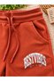 Boy's Tracksuit Set, Casual and Comfortable, 2-Yarn Sweat Soft Brushed Fabric, Pocketed, Lace-Up Jogger Model, Gray+ Brick Color - 6
