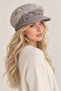 Women's Plush Soft Textured Cap - Angora with Fleece Inside - 5