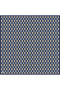 Blue Geometric Pattern 100% Twill Silk Scarf 4408-81 - 3