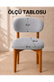 Elastic Lycra Chair Cover Vienna Apple Compatible 2 Piece Washable Flexible Cover - 3