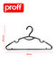 Slim 24-Piece Black Clothes Hangers - Space-Saving Thin Hanger Set with Non-Slip Surface - 4