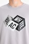 100% Cotton Oversize Wide Fit Crew Neck Printed Short Sleeve T-Shirt S9343Az21Sp - 6