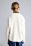 Relax Fit Polo Collar Ribbed Teddy Bear Embroidered Sweater for Girls I3600A826Wn - 5