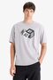 100% Cotton Oversize Wide Fit Crew Neck Printed Short Sleeve T-Shirt S9343Az21Sp - 3