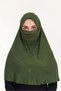 Veiled Ready Turban Practical Shawl Hijab Prayer Cover