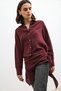 Burgundy Women's Shirt with Handkerchief Detail - 5