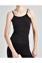 Women's Thin Strap Tank Top Black - 5