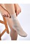 Women's Premium Seamless Bamboo Socks Floral Mink