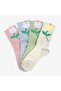 Women's 4-Piece Floral Socks - 3