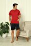 100% Cotton Combed Cotton 3-Piece Men's Pajama Set, Short Sleeves, Pants and Shorts with Pockets Men's Pajama Set - 2