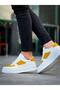 Zrk-X8 High Quality Thick Sole White Yellow Suede Casual Men's Sneaker - 5