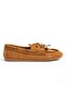 Zri̇n-03 Tan Suede Beaded String Casual Women's Ballerinas - 3