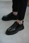 Zrk-703 Premium High Quality Black Patent Leather Elastic Casual Men's Classic Shoes - 4