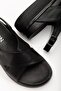 Zri̇n-1164 Premium Black Wedge Heel Women's Sandals - 6