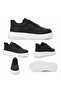 Zrk-X12X High Quality Thick Sole Black and White Casual Men's Sneaker - 4