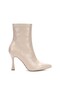 Orion Premium Beige Stretch Thin Heeled Boots - 2
