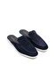 Zrc2625 - Firenze Genuine Leather Casual Men's Slippers Navy Blue - 3