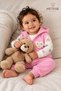 Baby Girl Set 3-Piece Set with Hooded Vest Seasonal Top and Bottom Set - 2