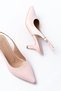 Zri̇n-1152 Premium Pink Patent Leather Daily 7 cm Heeled Shoes - 6