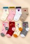 8 Pairs of Seamless Mixed Patterned Girls' Socks