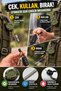 1Pc Steel Rope Retractable Keychain with Carabiner Hook 68cm Cable Black Bag Belt Hanger - 3
