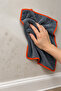 (1 Piece) Orange Piping Microfiber Floor, Wall Tile Wiping Cleaning Cloth 50X70Cm - 3